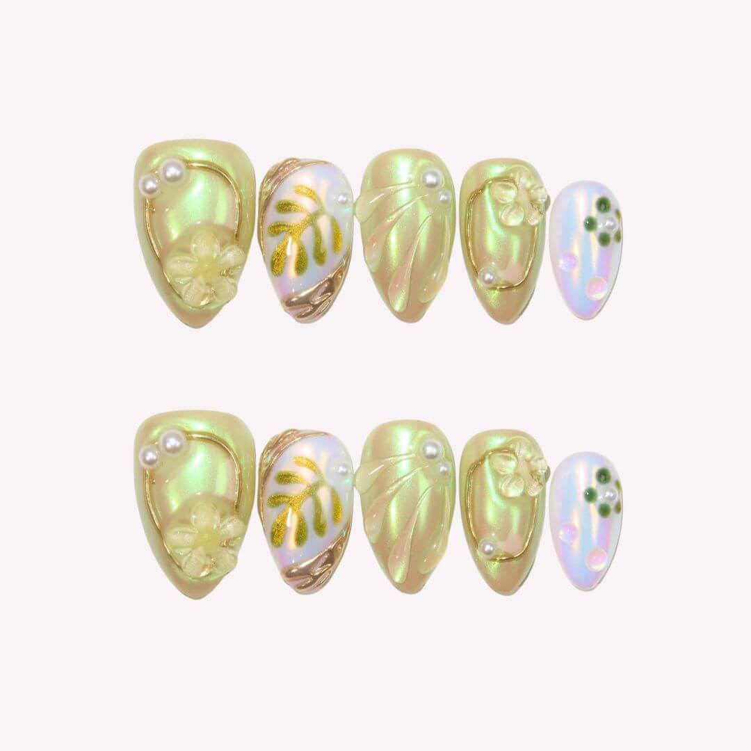 Work Piece x Ersa - "Flora’s Breath" Press-on Nail Set
