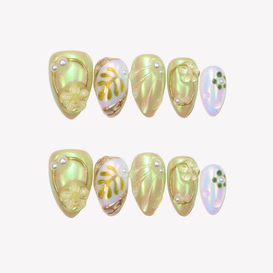 Work Piece x Ersa - "Flora’s Breath" Press-on Nail Set