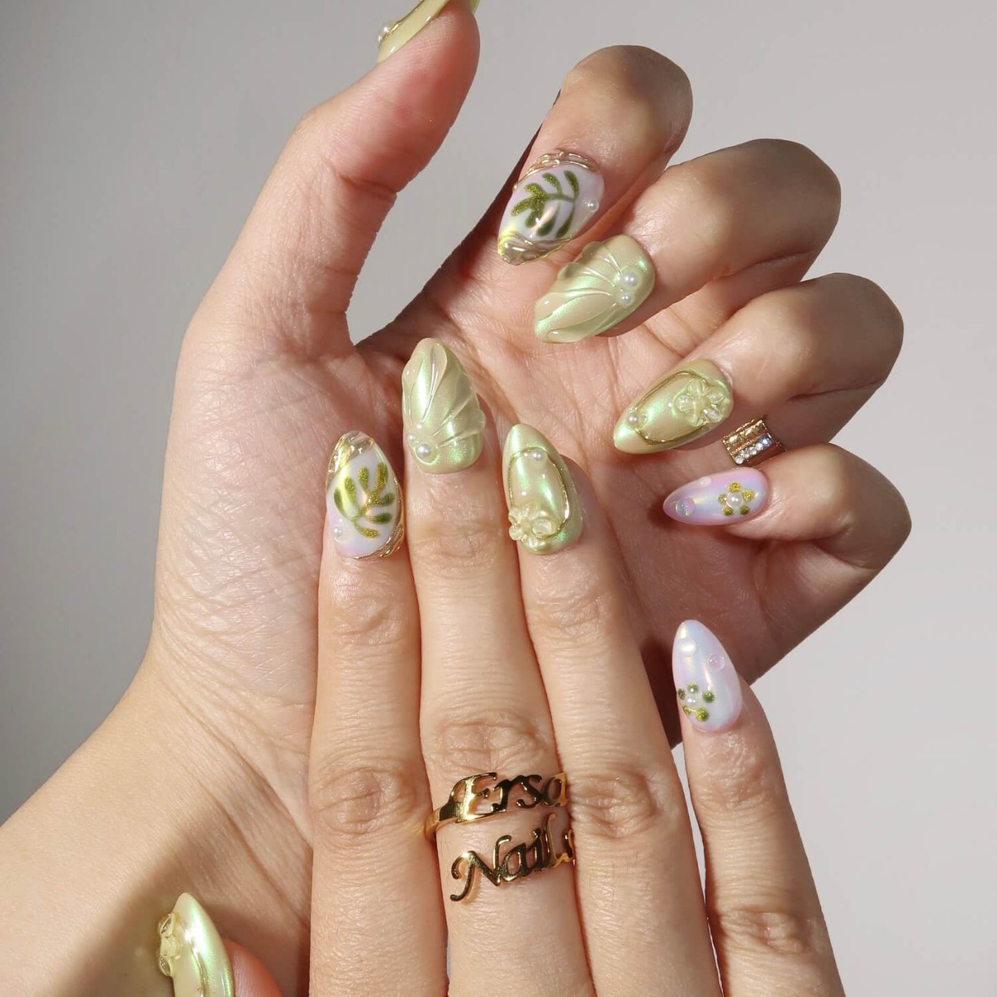 Work Piece x Ersa - "Flora’s Breath" Press-on Nail Set