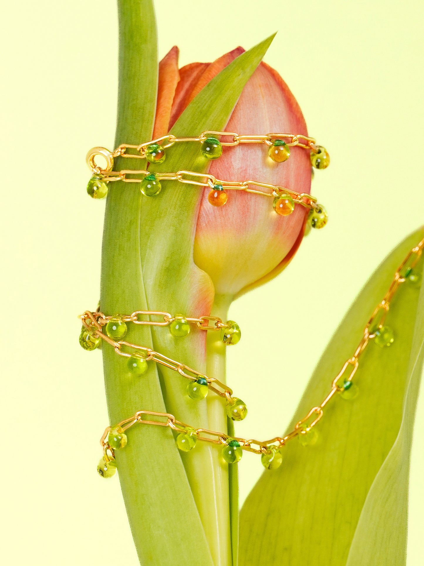 Summer Morning Dew Chain Necklace - Work Piece