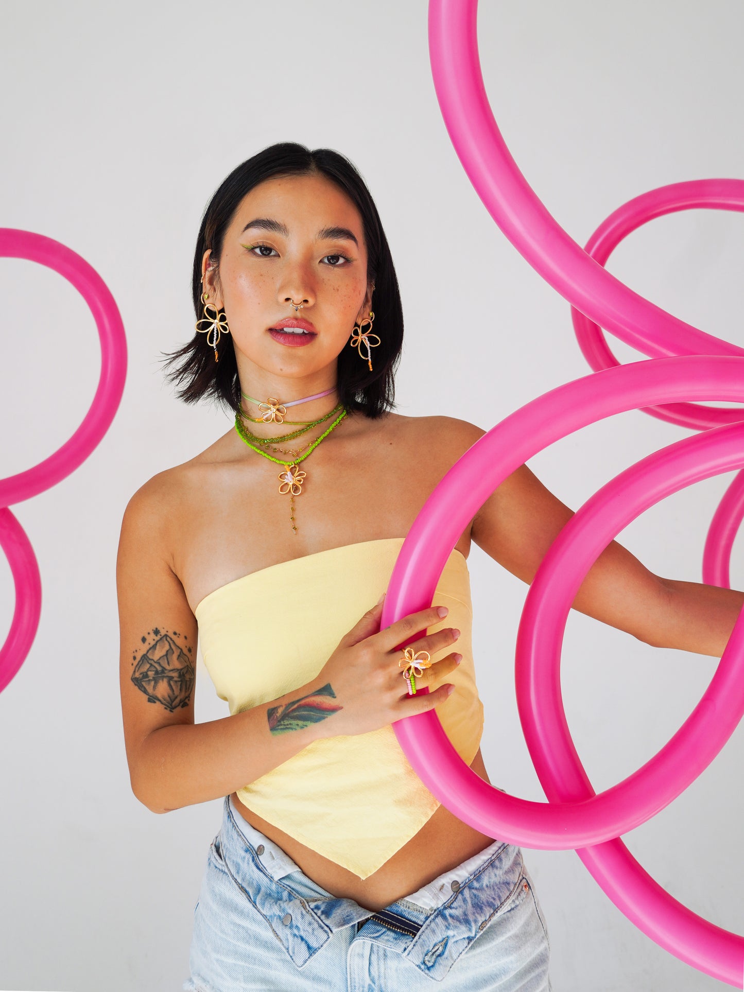 Big Blossom Earrings - Work Piece
