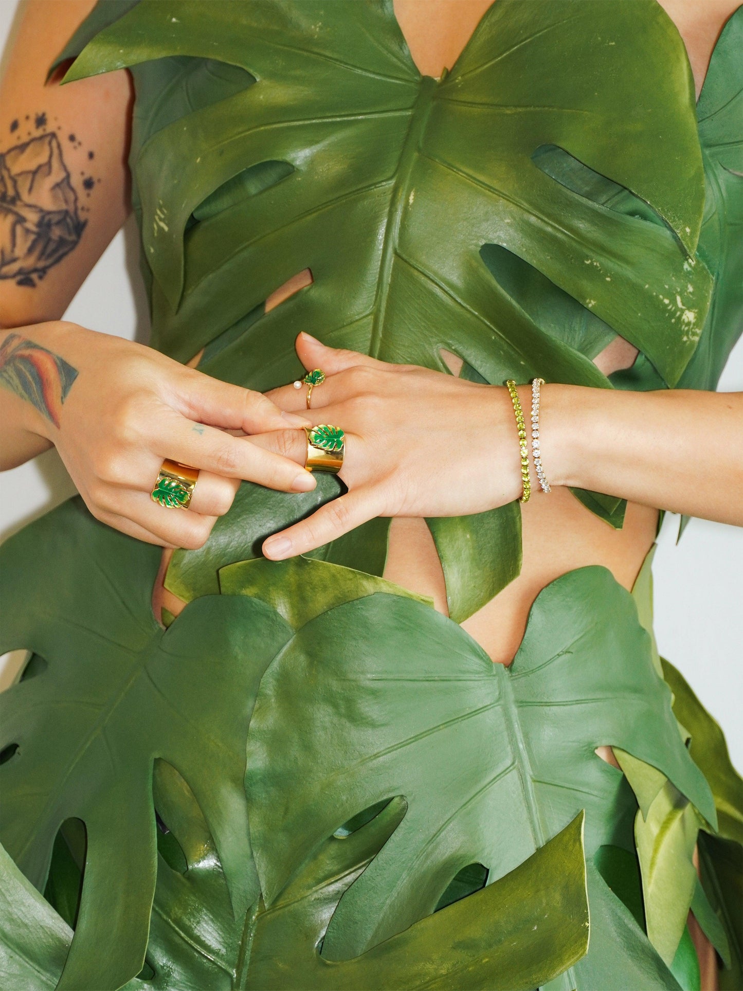 Chunky Tropical Ring - Work Piece