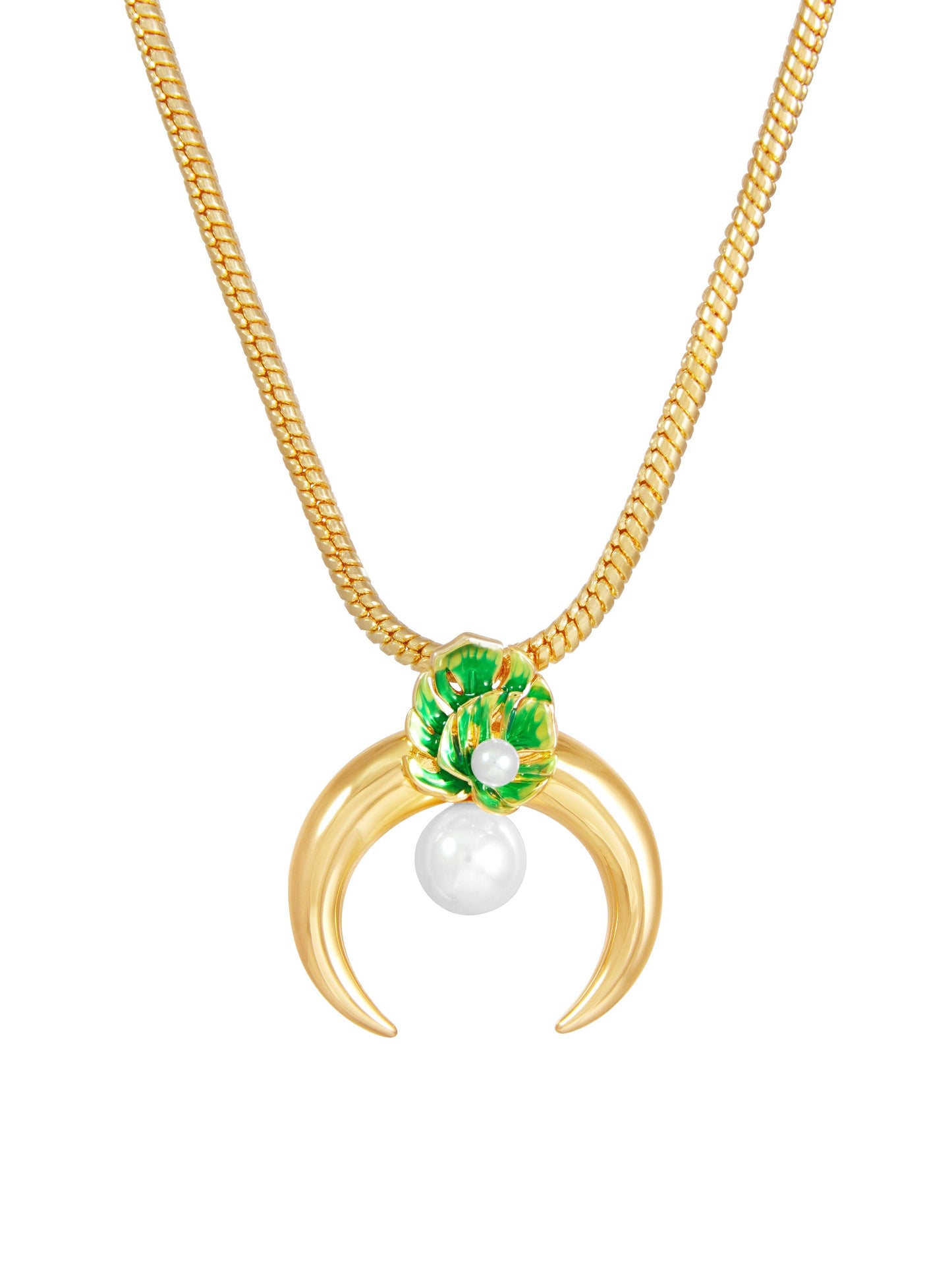 Tropical Horn Necklace - Work Piece