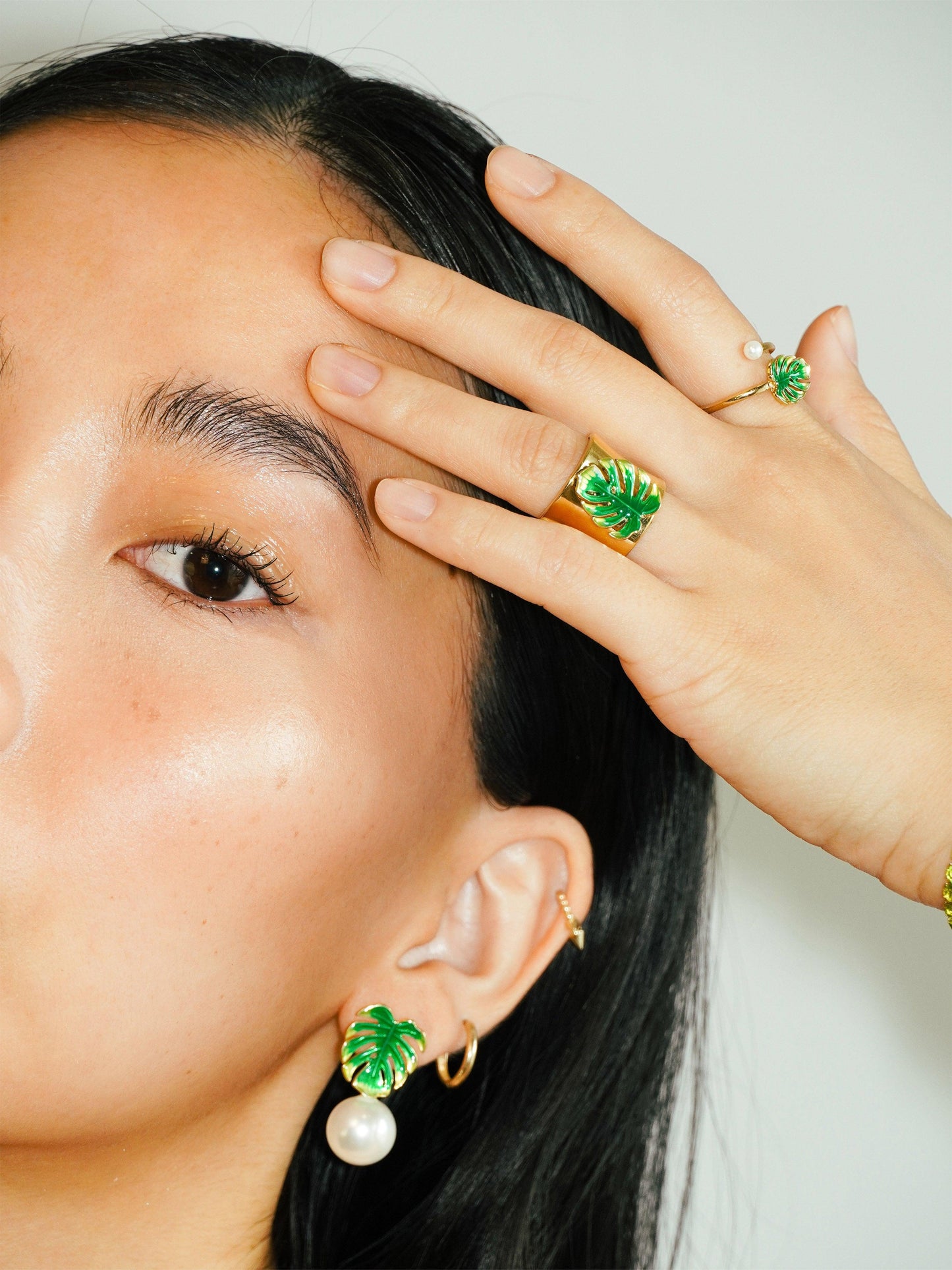 Chunky Tropical Ring - Work Piece