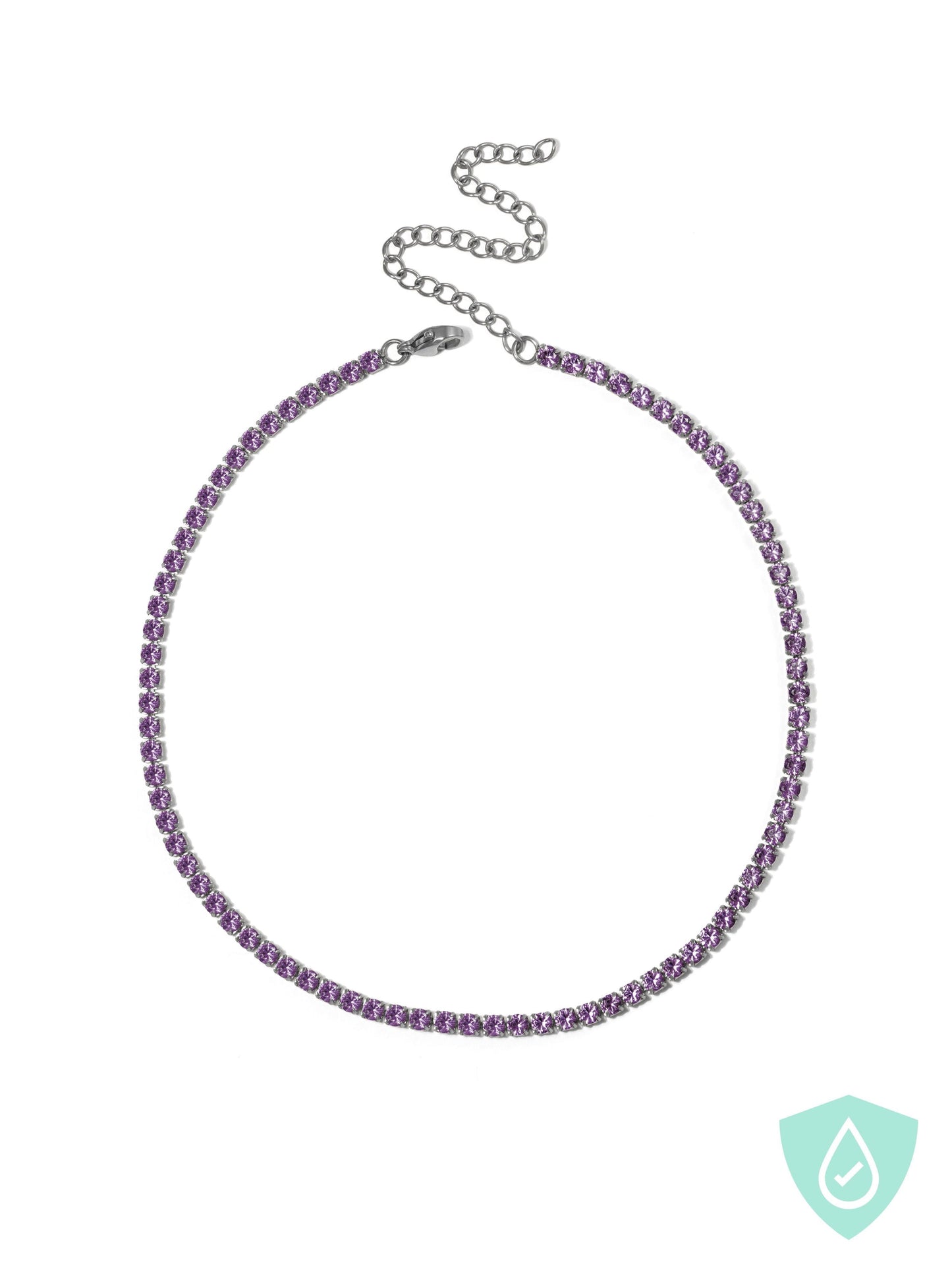 Violet Tennis Choker - Work Piece