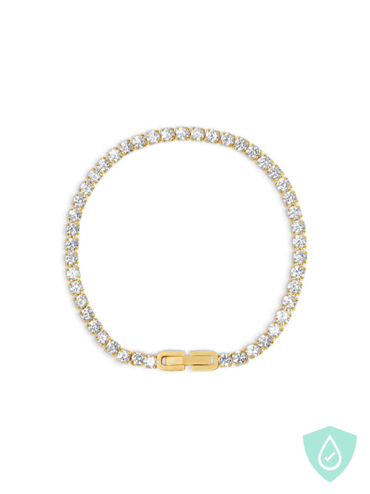 White Tennis Bracelet - Work Piece