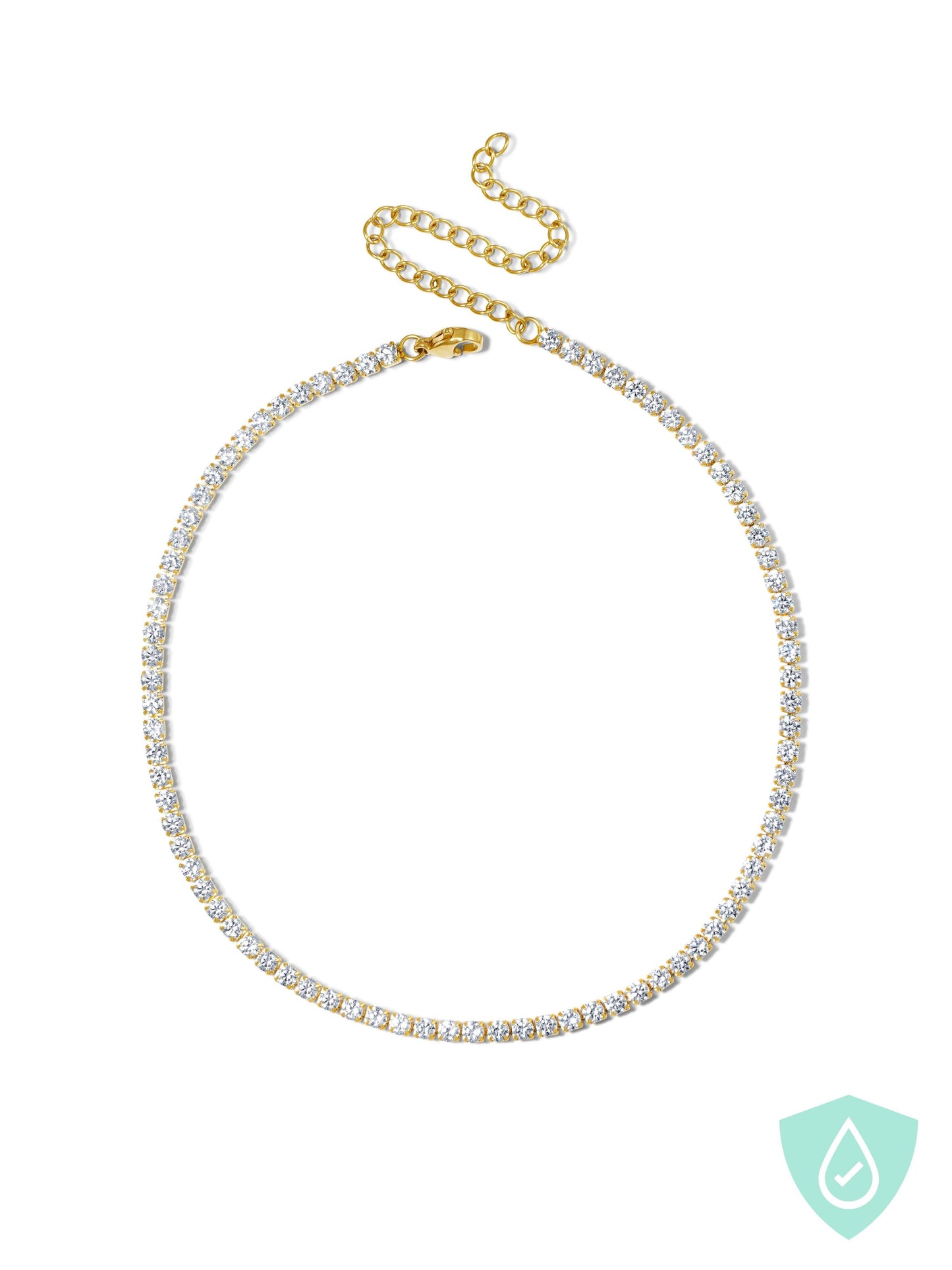 White Tennis Choker - Work Piece