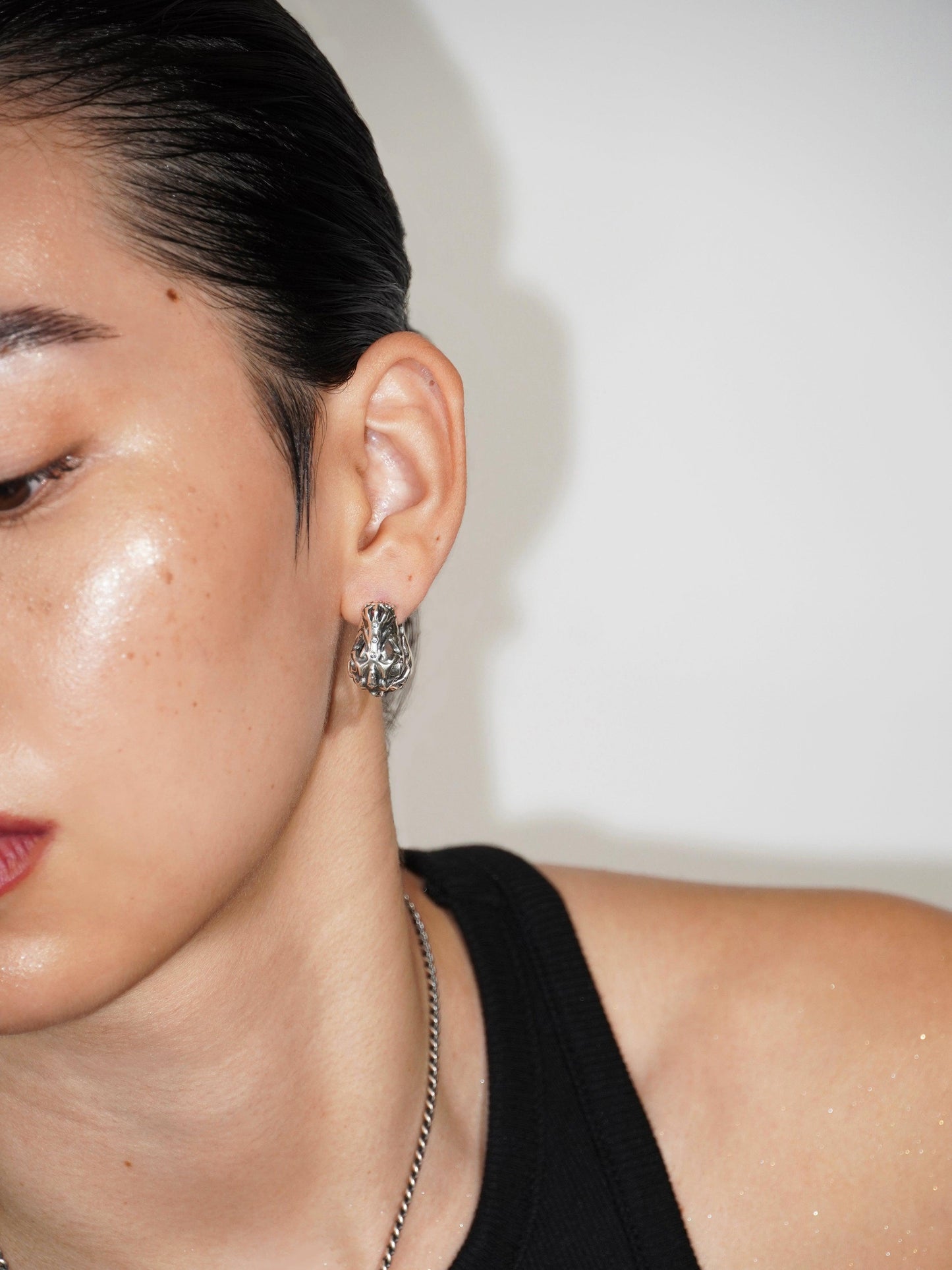 T. rex Skull Earrings - Work Piece