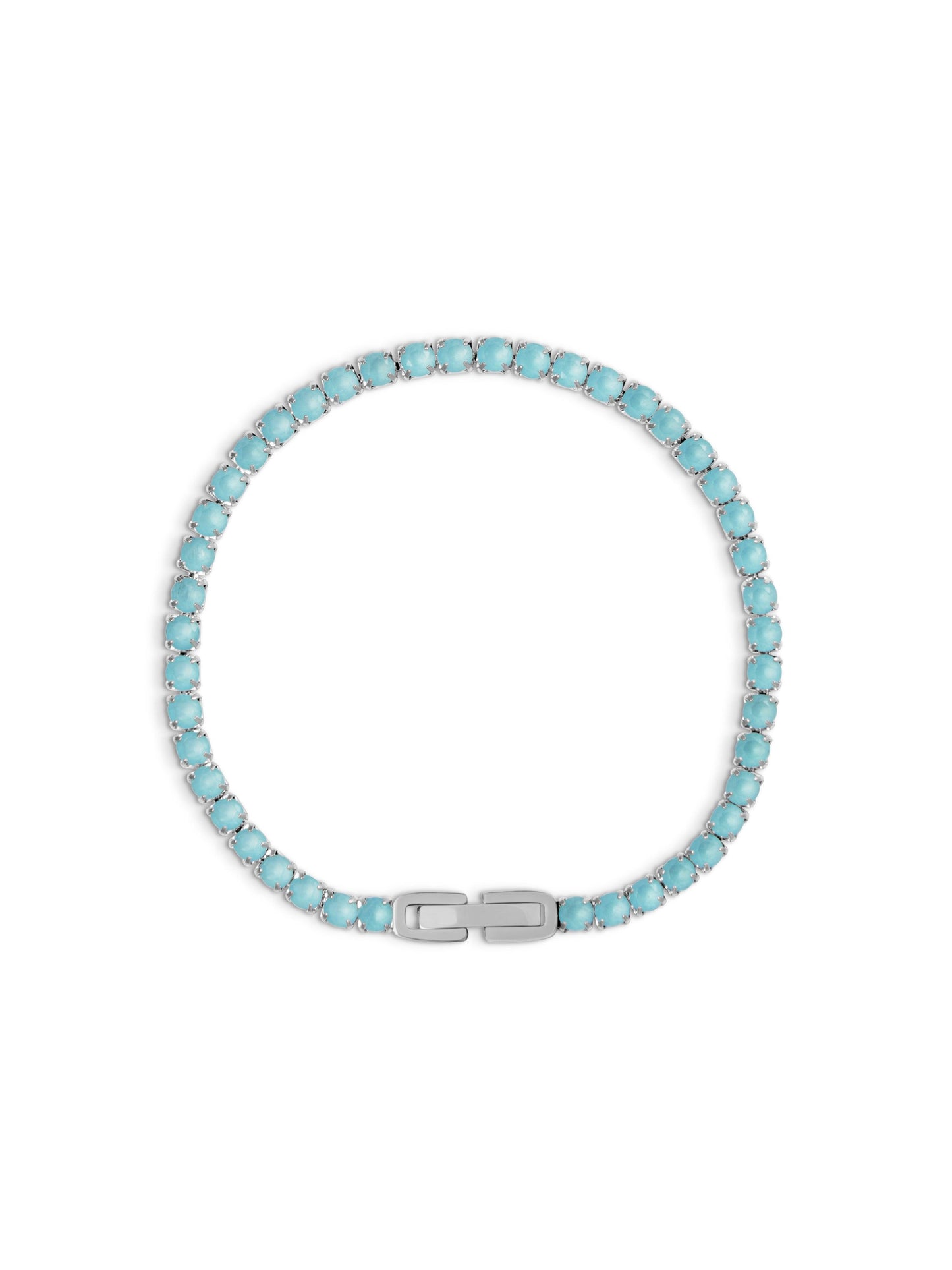 Aqua Tennis Bracelet - Work Piece