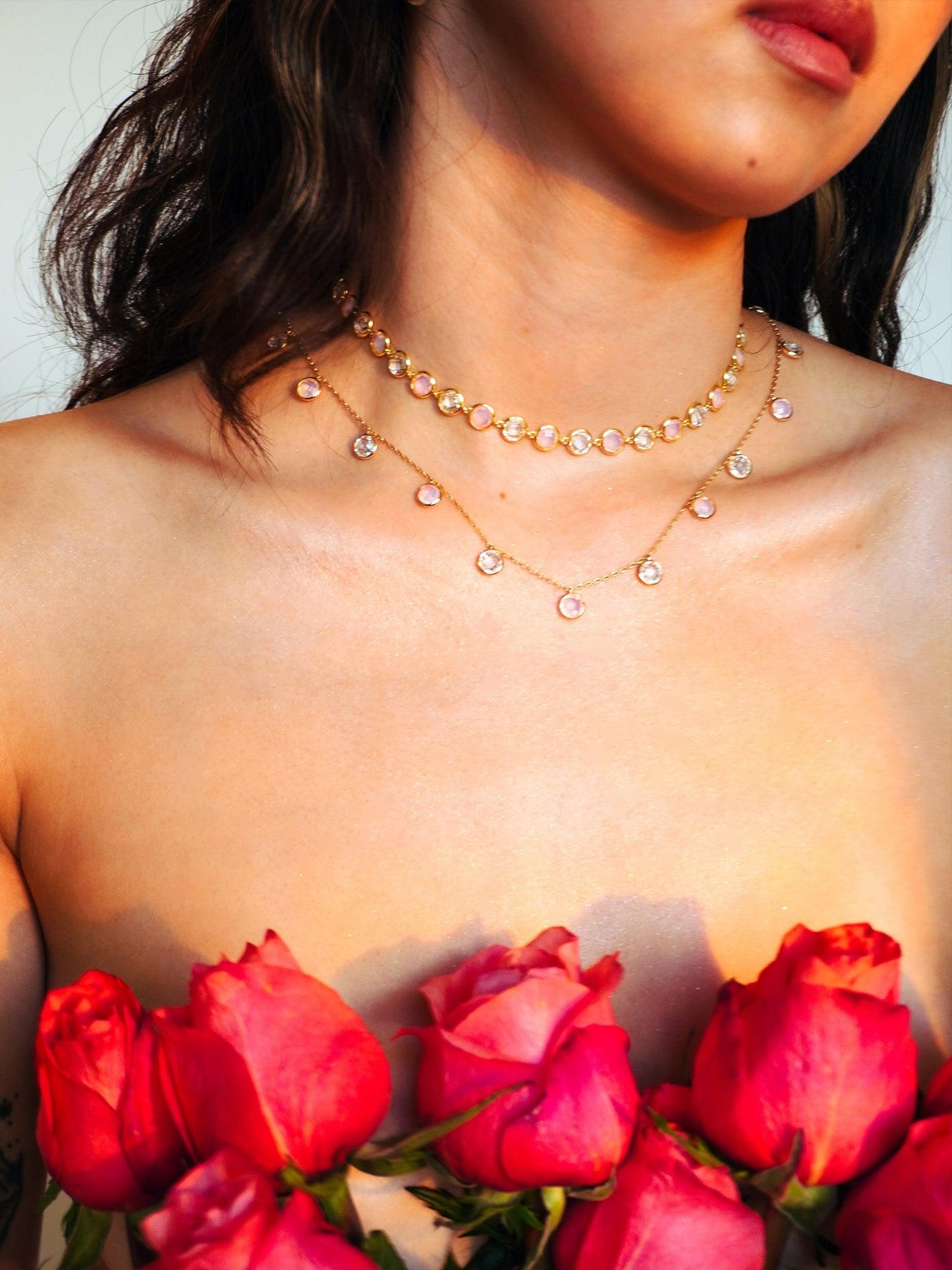 Blush Pink Necklace #1 - Work Piece