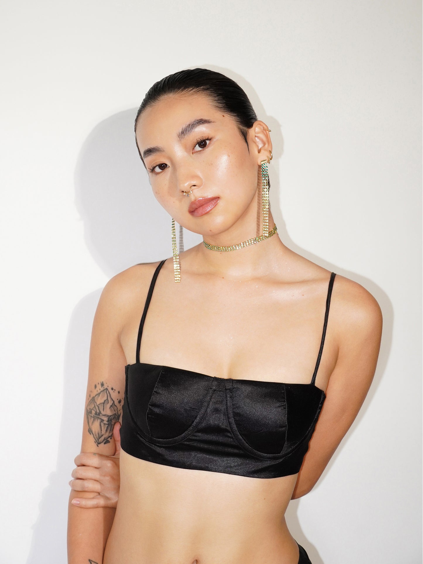 Emerald Ombre Choker with Swarovski® Crystals