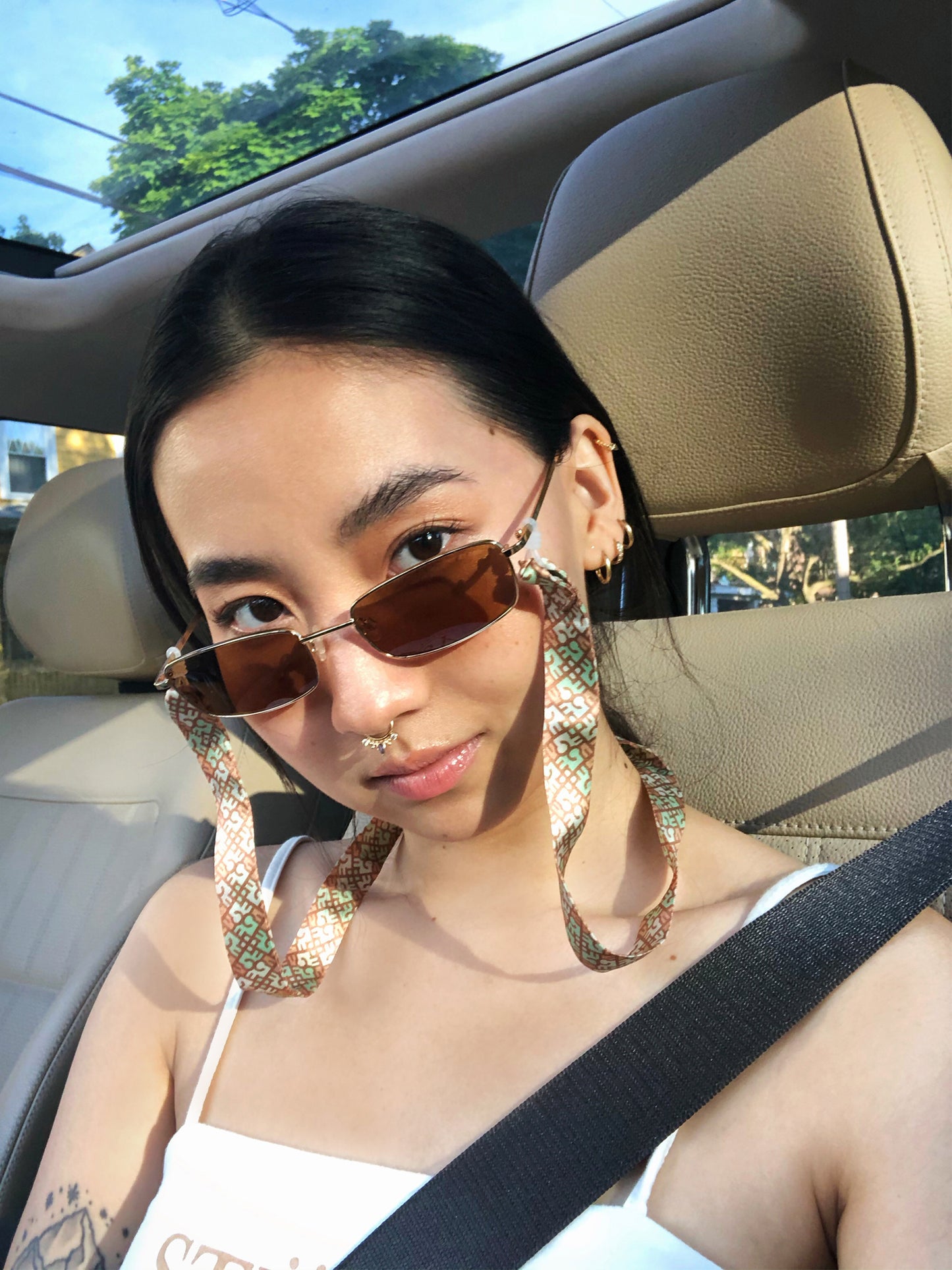 Monogram 100% Silk Sunglasses Strap