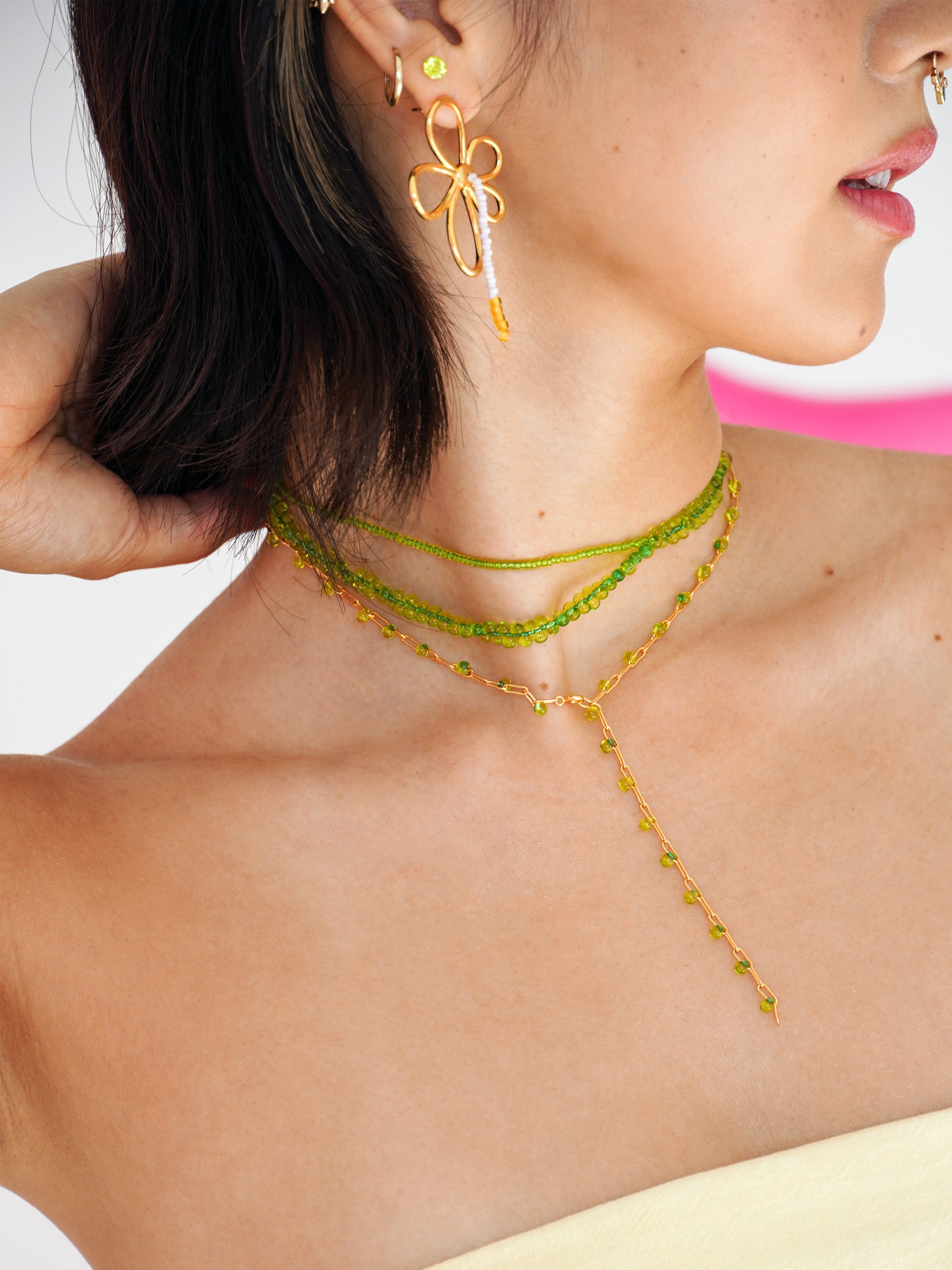 Summer Morning Dew Chain Necklace - Work Piece