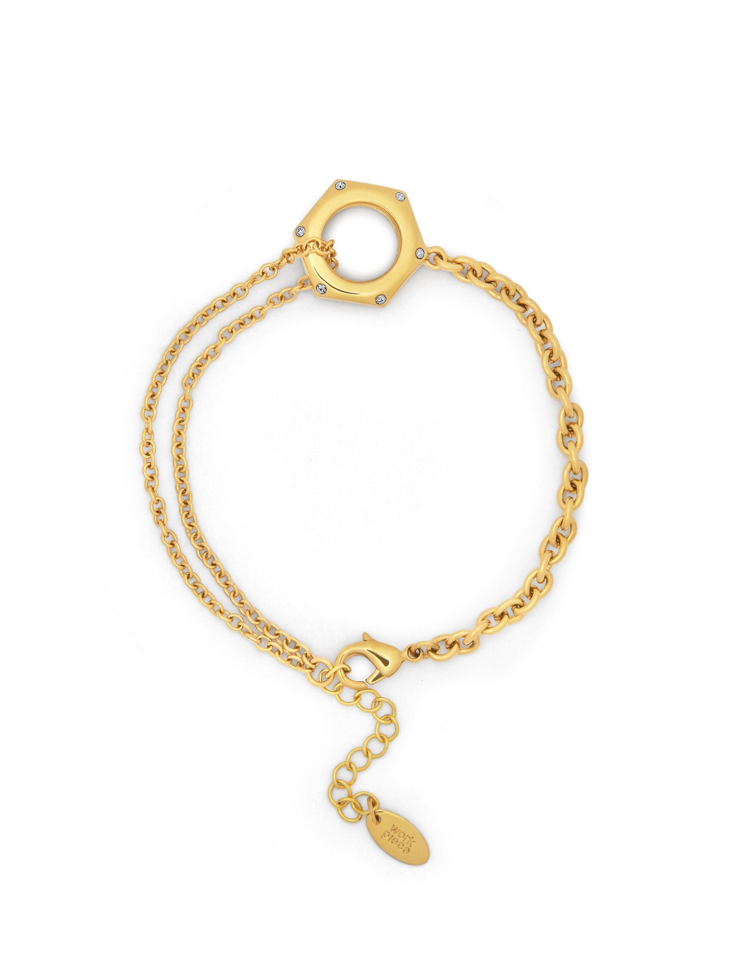 Balance Hex Nut Bracelet - Gold