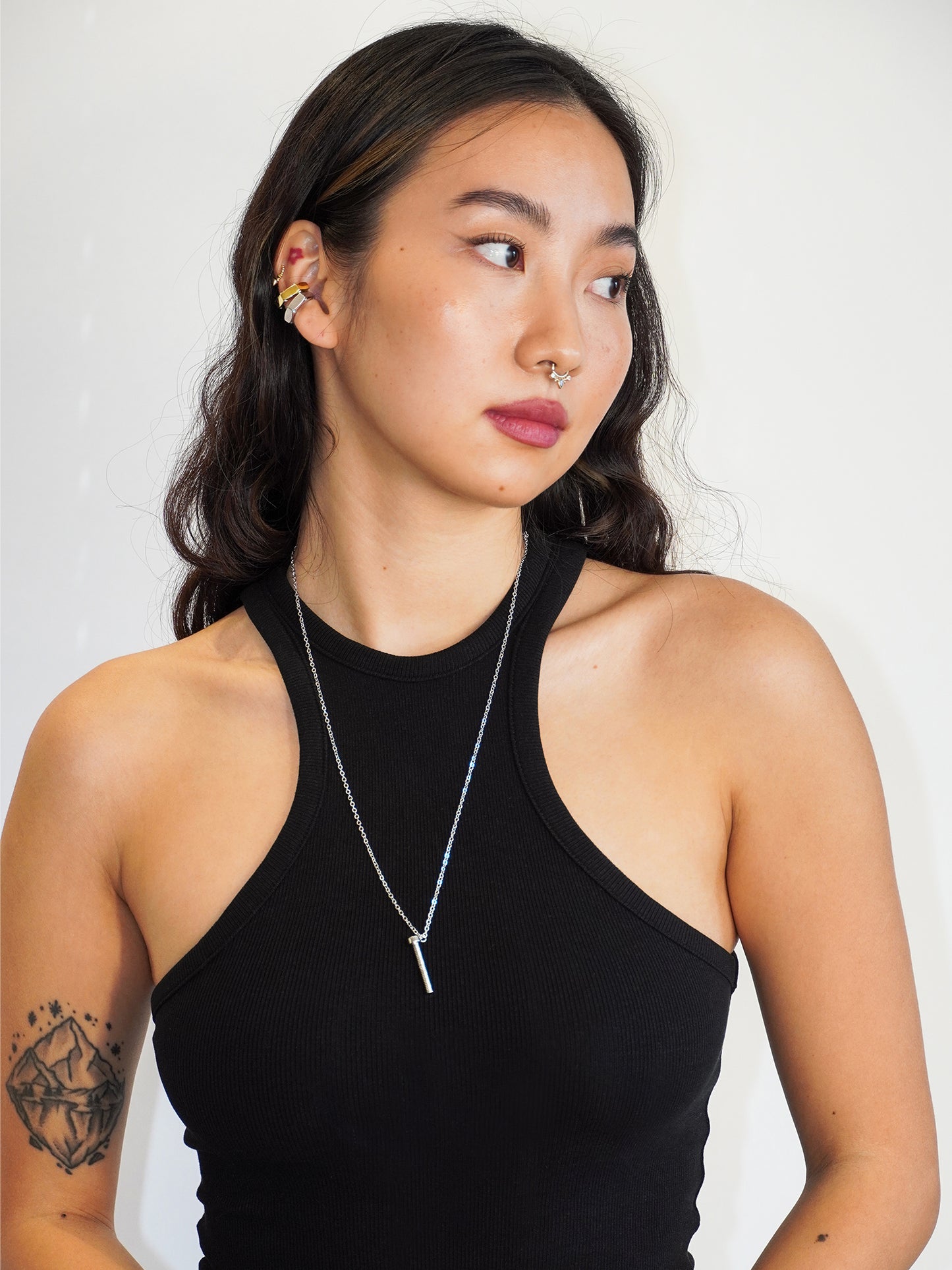 Essential Bolt Necklace - Silver