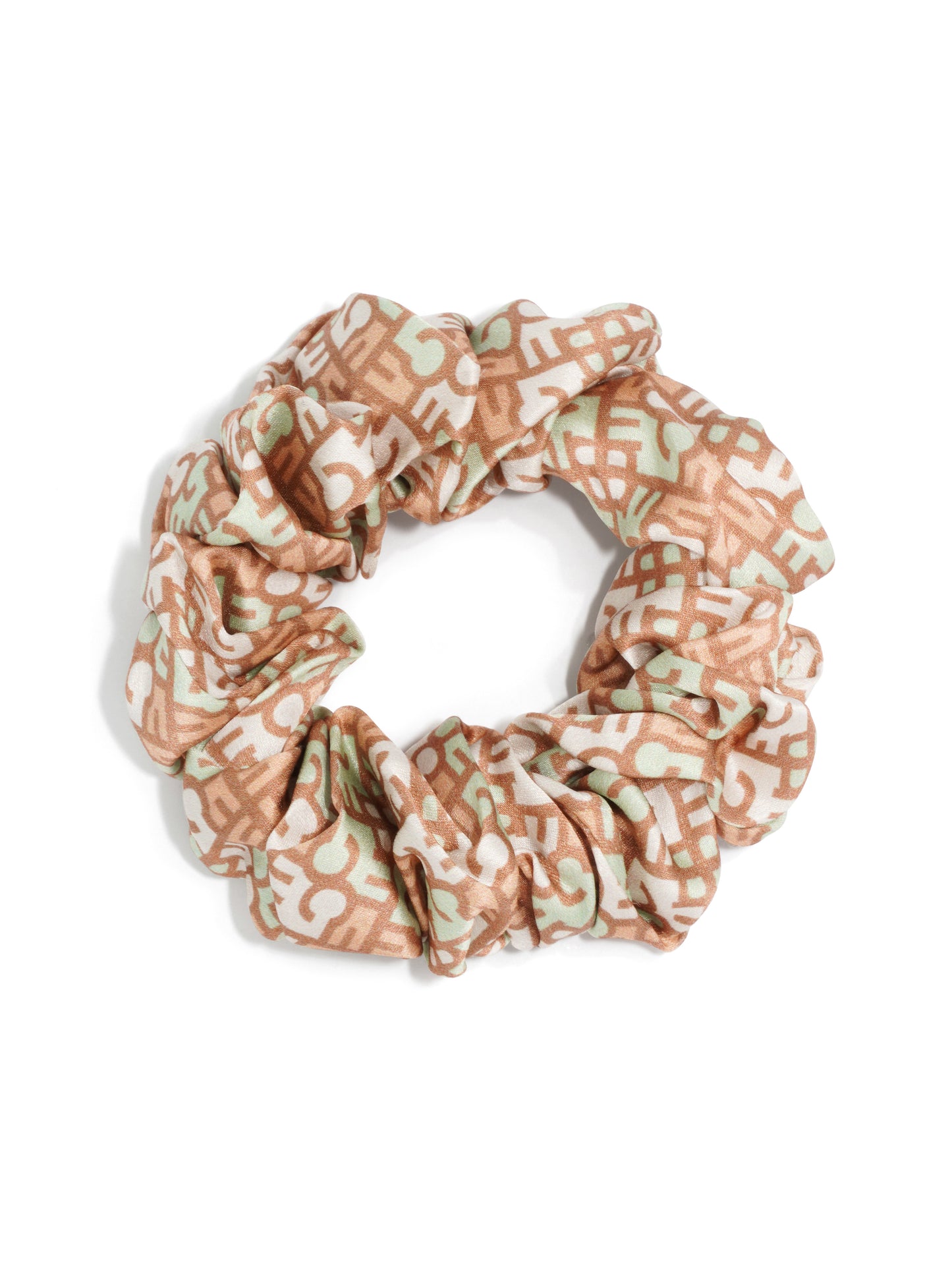 Monogram 100% Silk Scrunchie