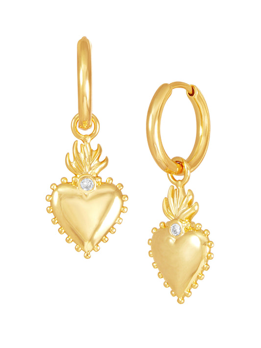 Sway Heart Earrings - Work Piece