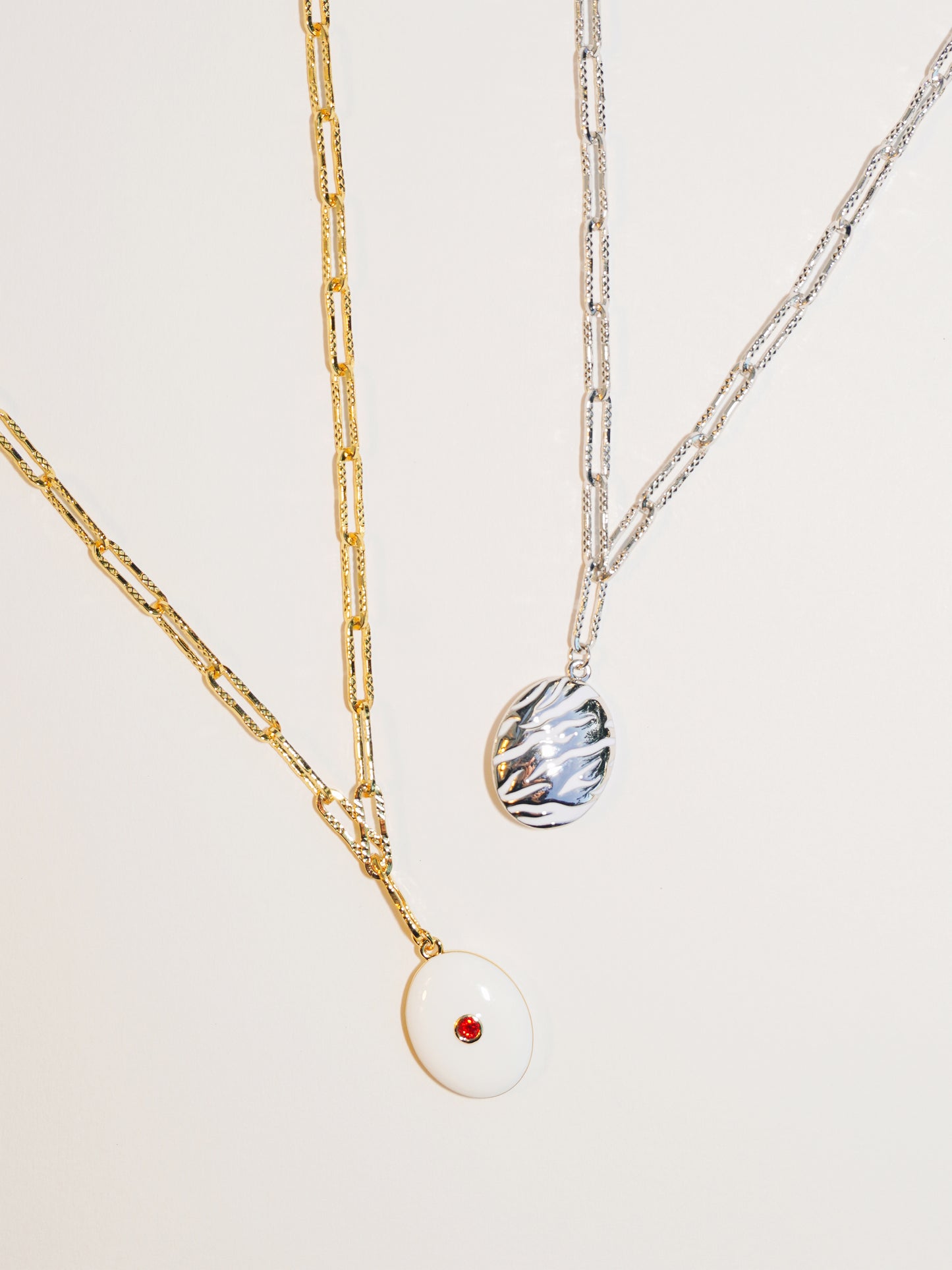 Tiger Oval Necklace - Gold